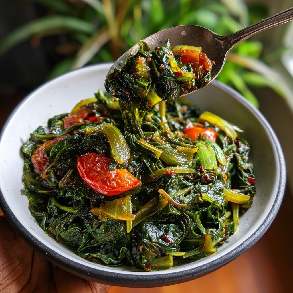 Authentic Jamaican Callaloo Dish