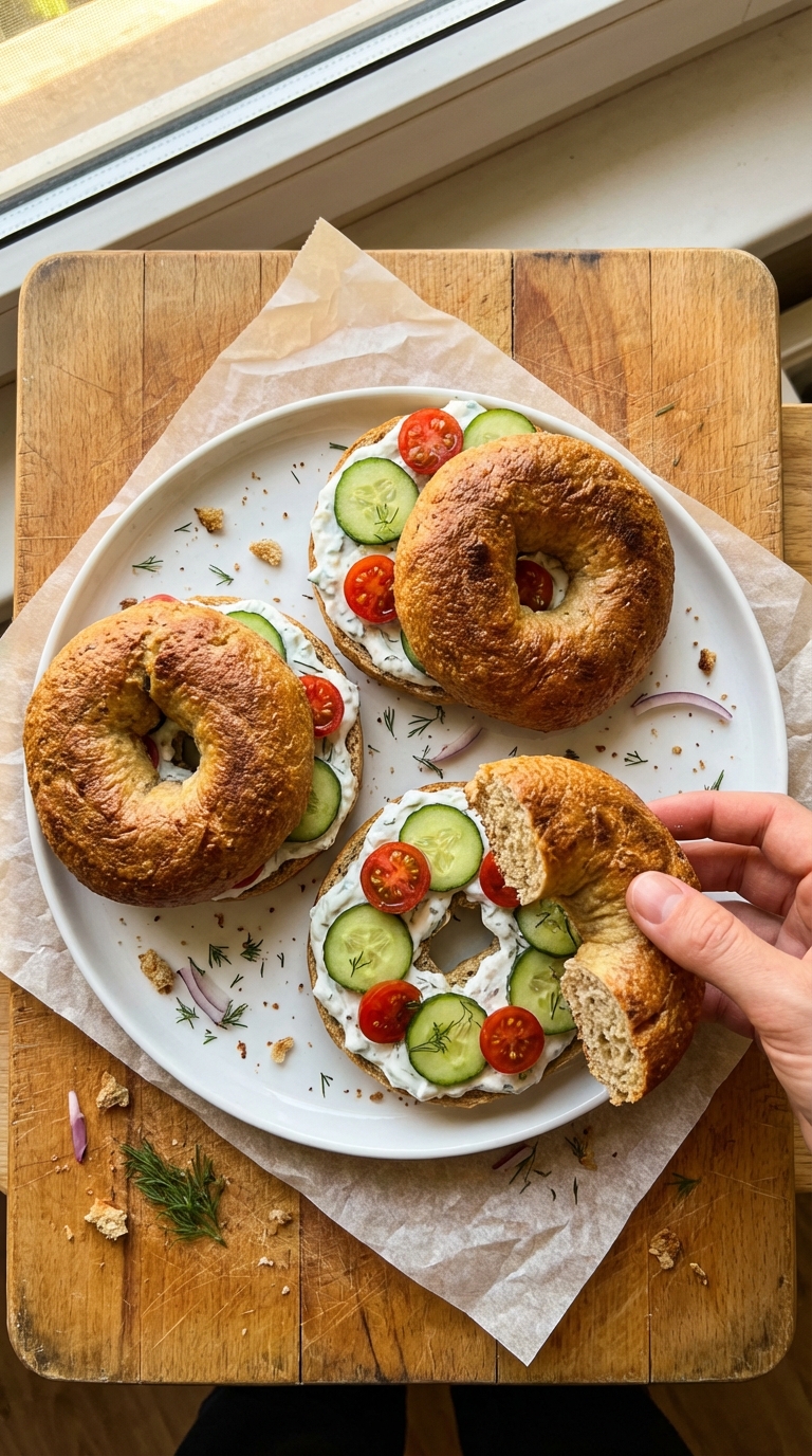 Mediterranean Protein Bagels