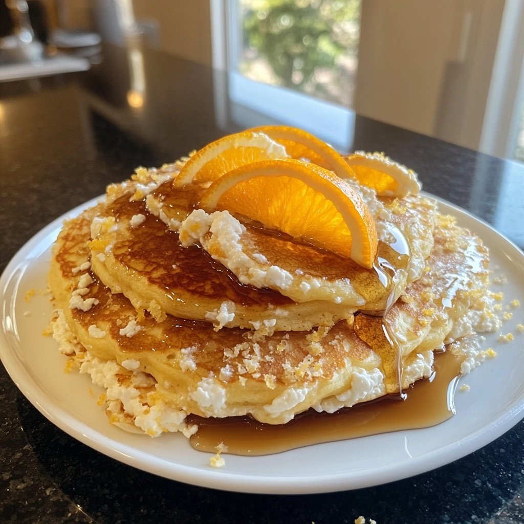 Orange Ricotta Pancakes Syrup