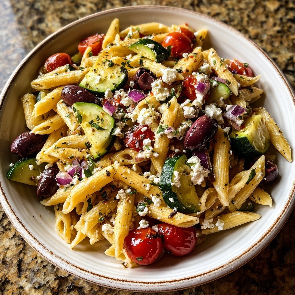 Savory Greek Pasta Salad