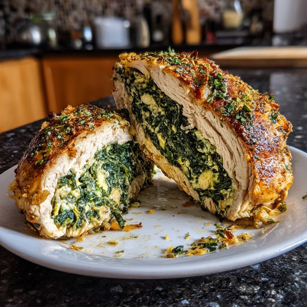 Spinach Feta Stuffed Chicken