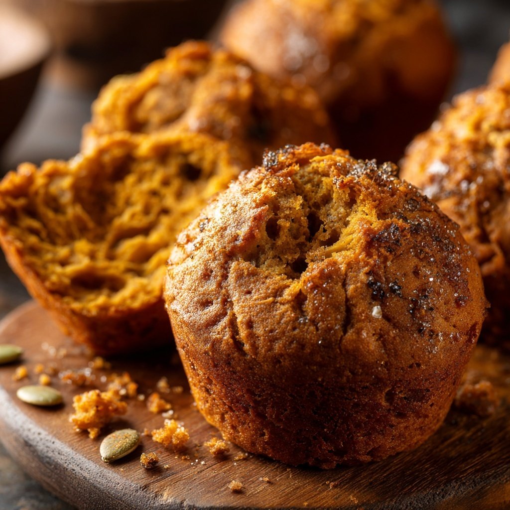 High Protein Pumpkin Spice Muffins