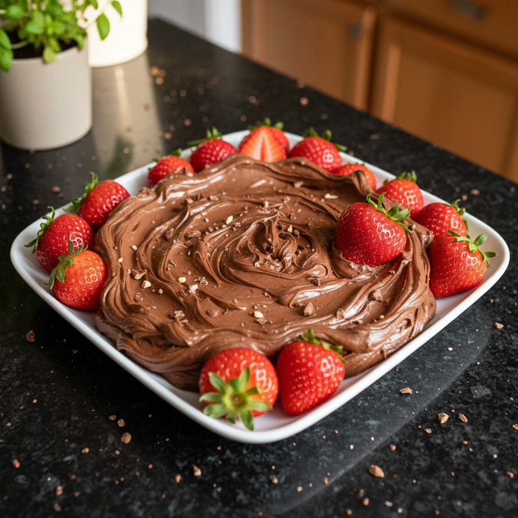Chocolate Hazelnut Strawberry Dip
