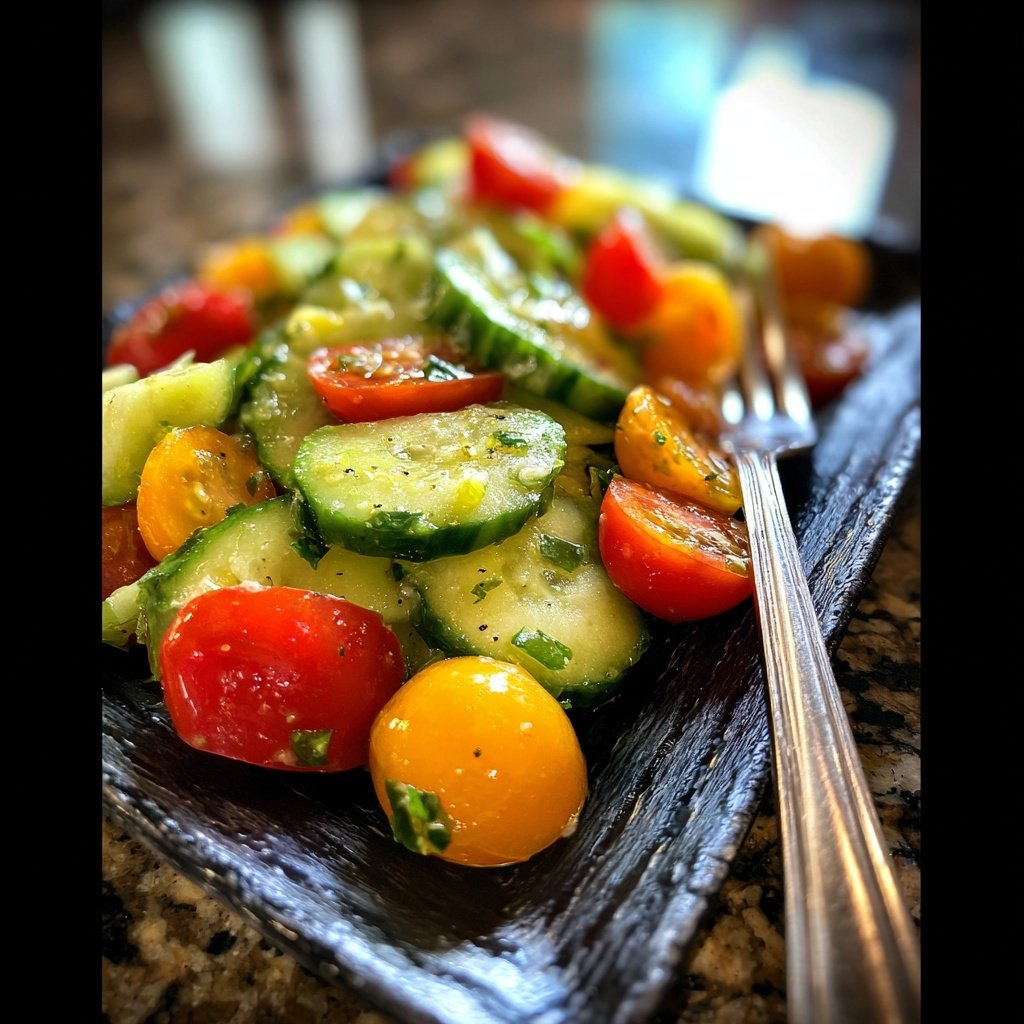 Cucumber Salad with Citrus Vinaigrette