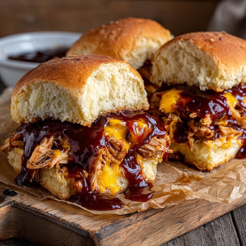 Honey BBQ Chicken Sliders