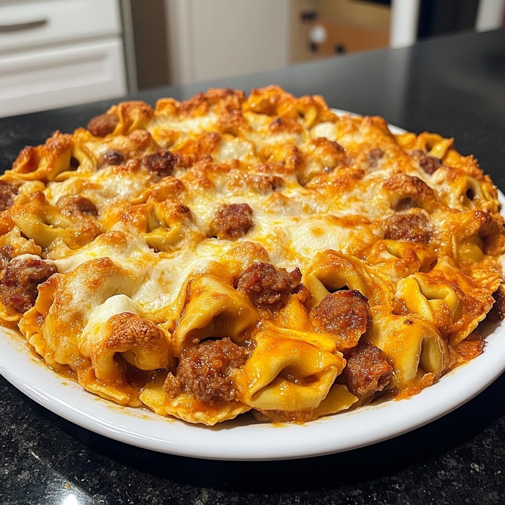 Baked Tortellini with Sausage