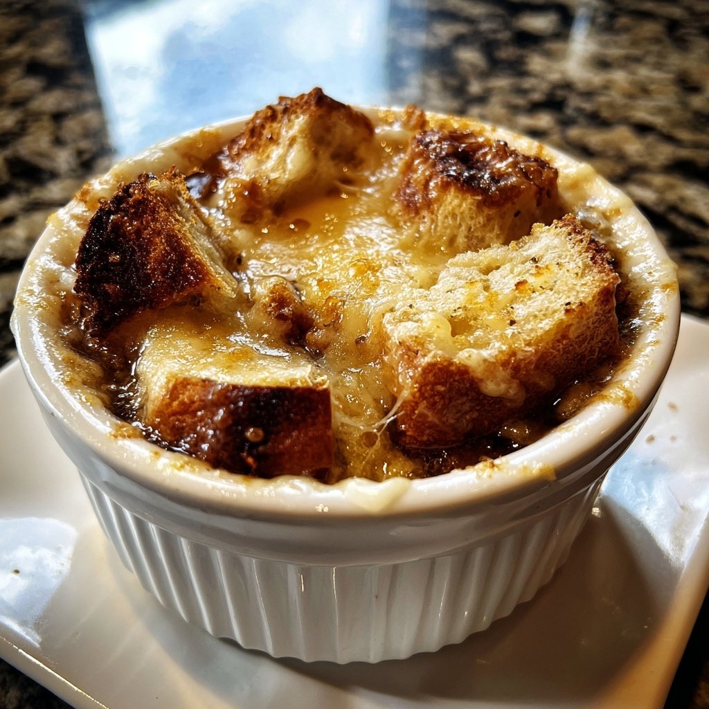 French Onion Soup Gruyere Croutons