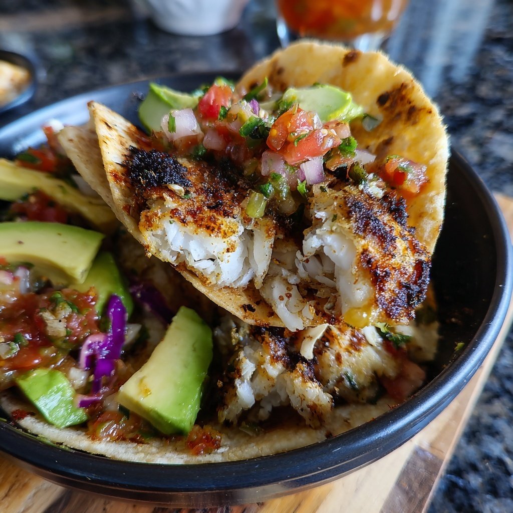 Air Fryer Fish Taco Bowls