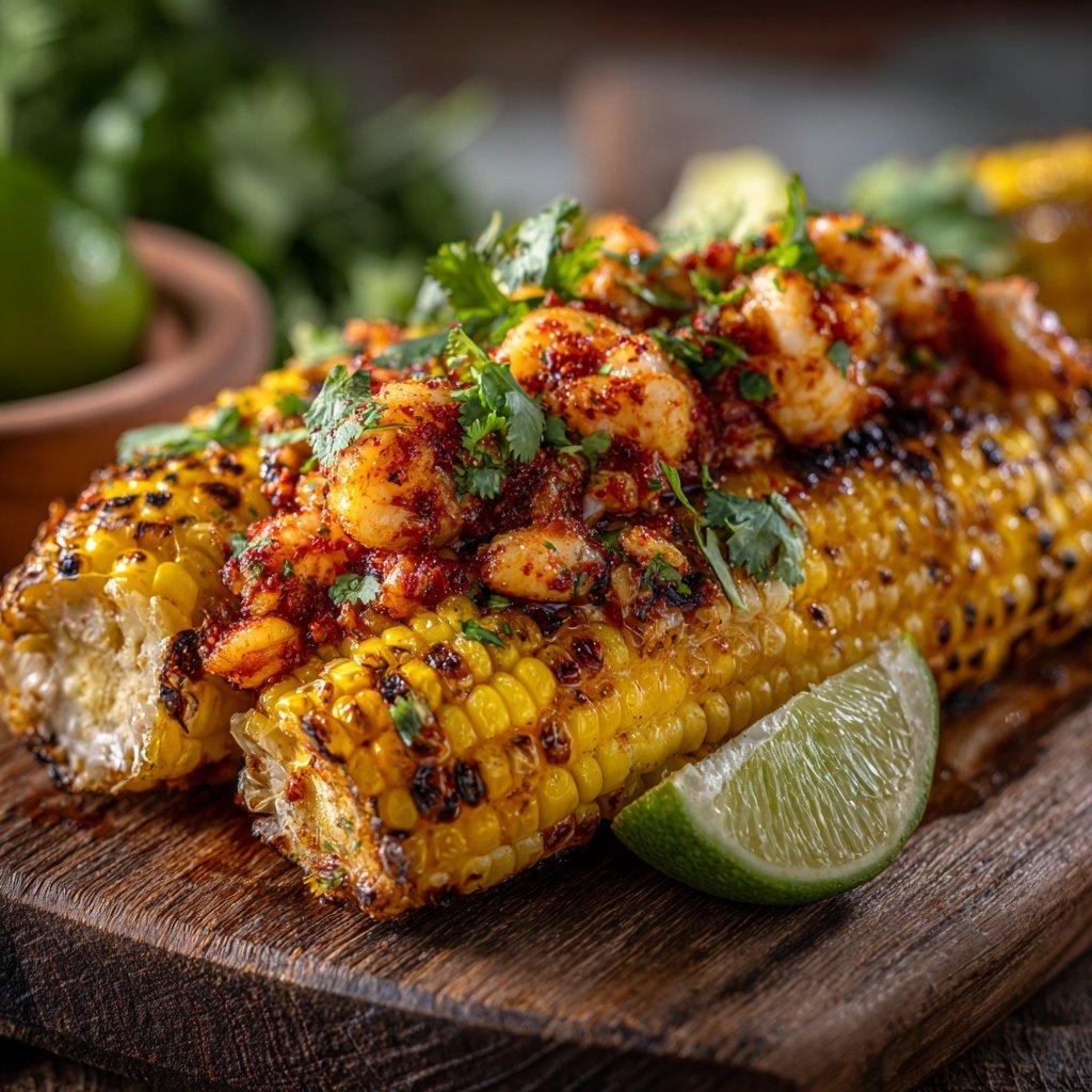 Grilled Corn and Crawfish Relish