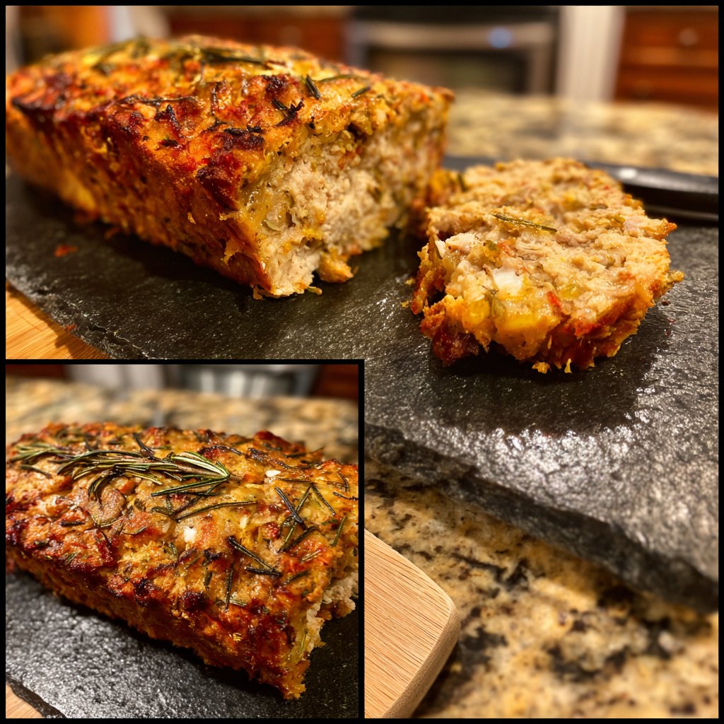 Lemon Rosemary Ground Turkey Loaf