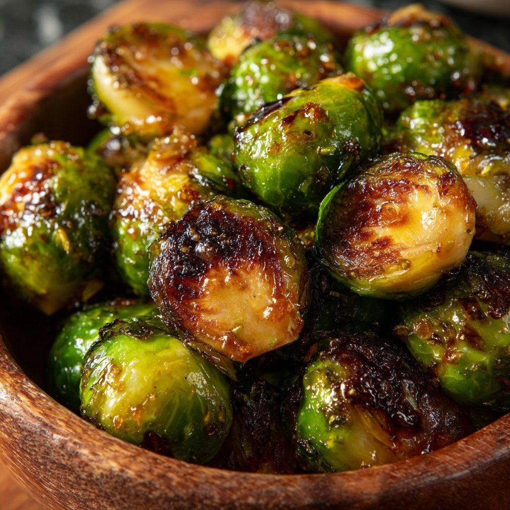 Brussels Sprouts with Pear Glazed
