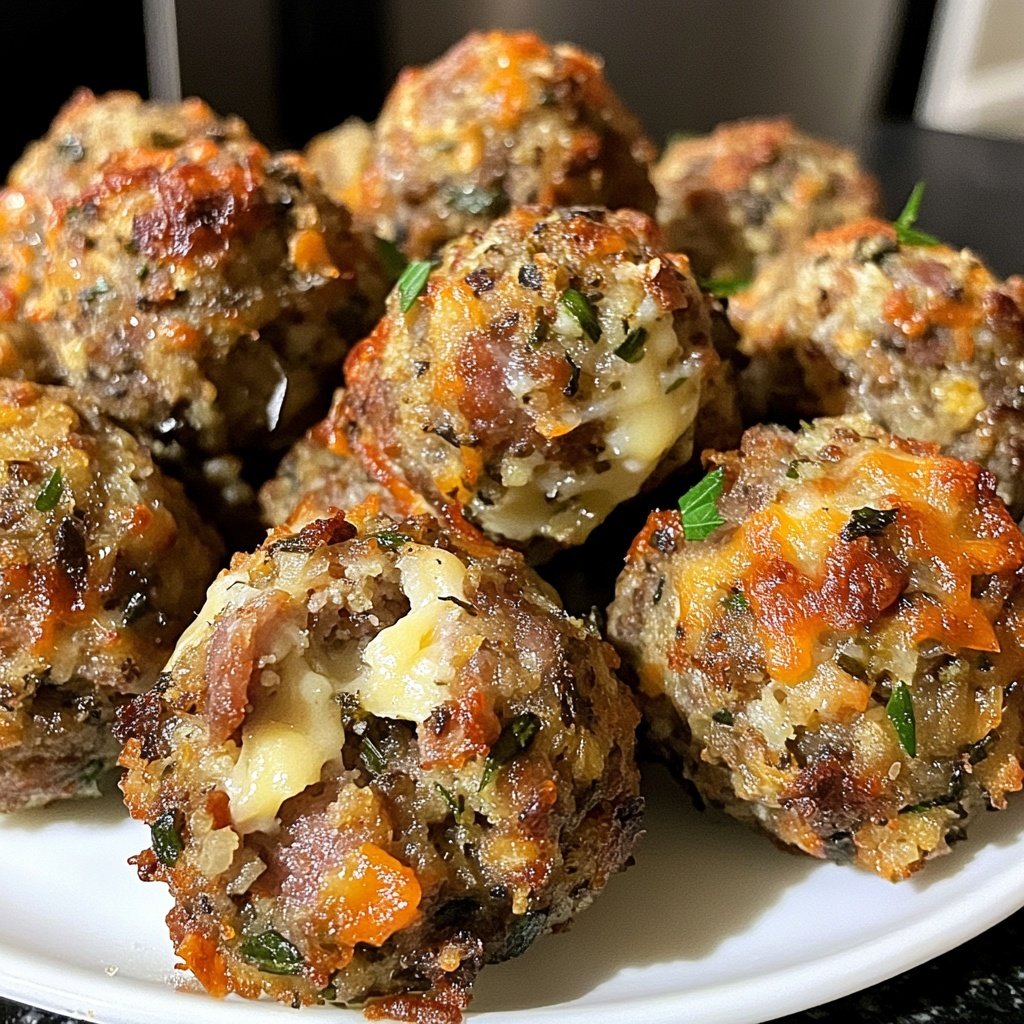 Spicy Stuffing Sausage Balls