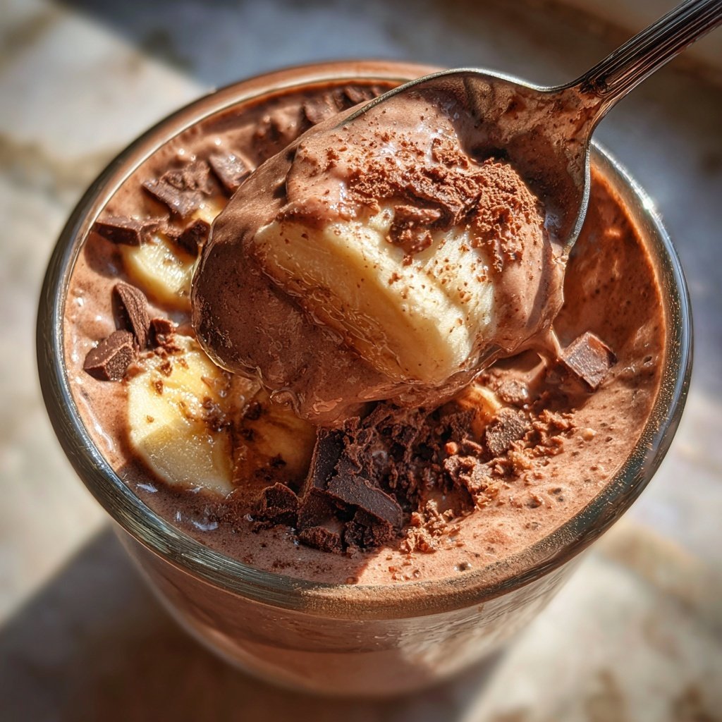 Chocolate Banana Protein Smoothie