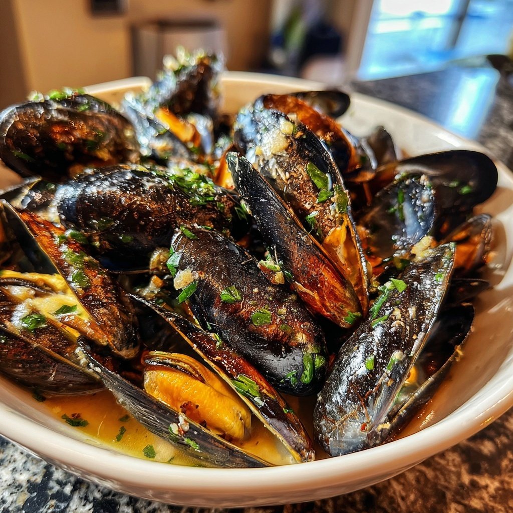 Mussels in White Wine Sauce