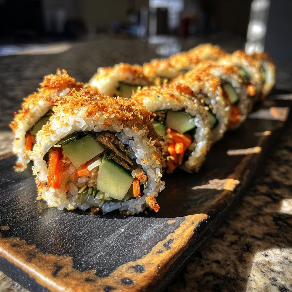 Crunchy Veggie Sushi Rolls