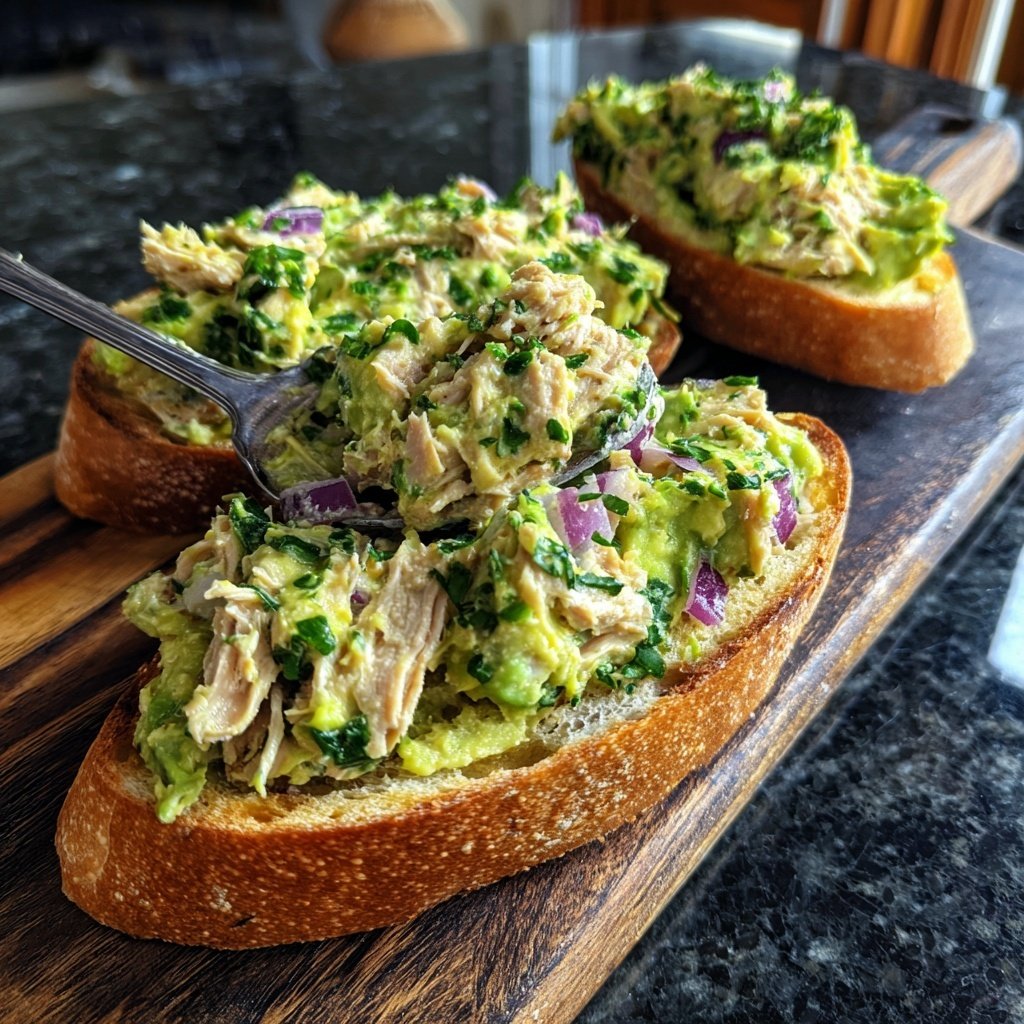 Avocado Tuna Salad Boats