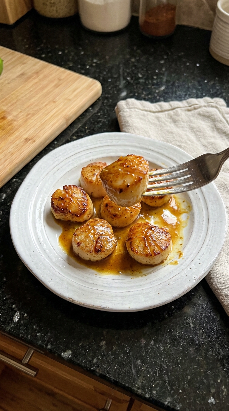 Coconut Curry Seared Scallops