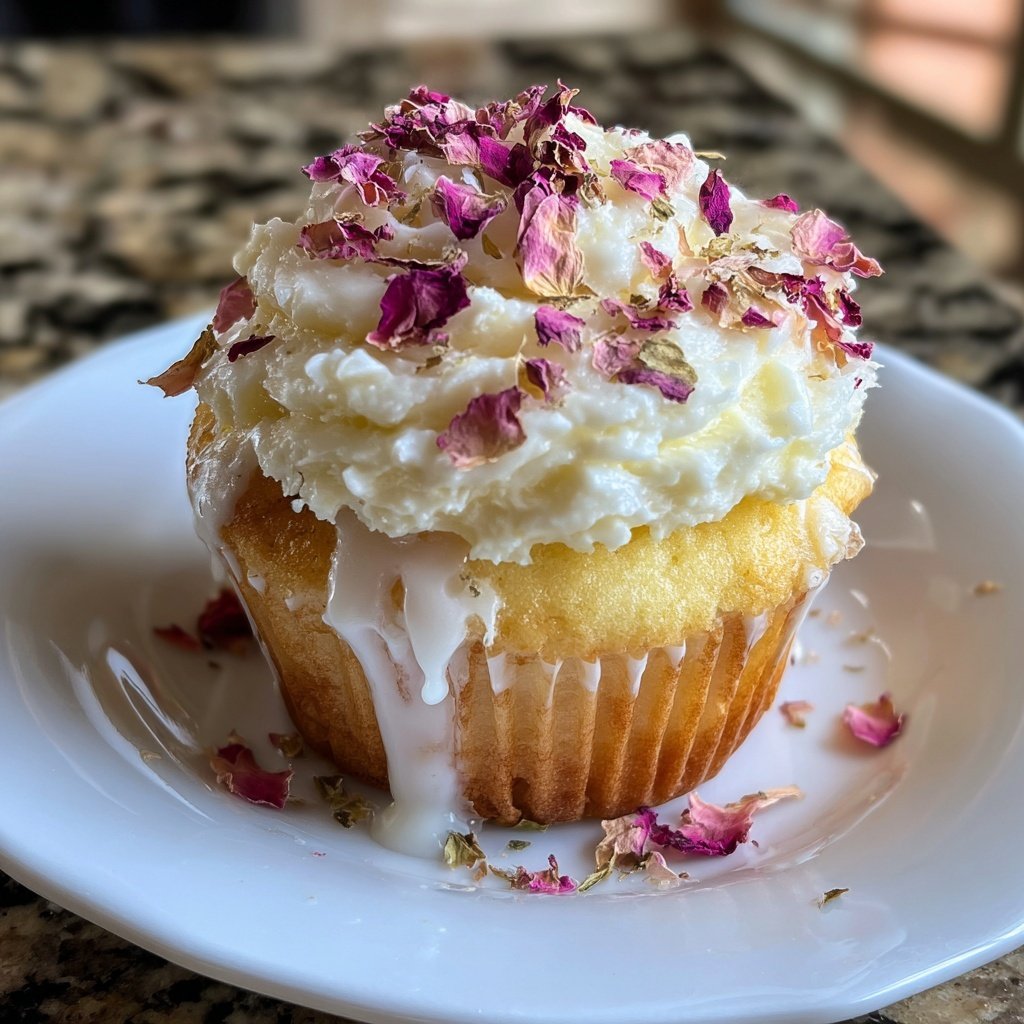 Rose Petal Cupcake Delight