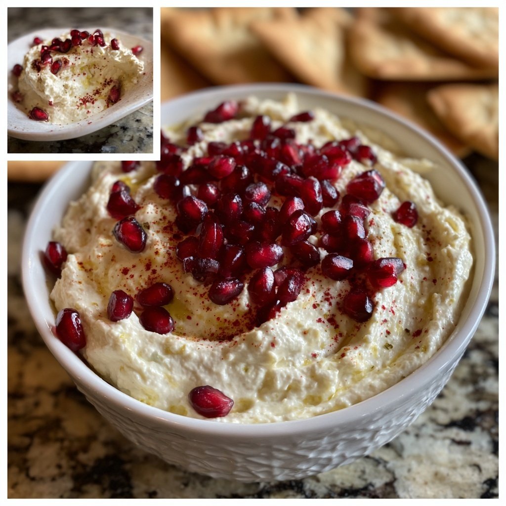 Whipped Feta and Pomegranate Dip