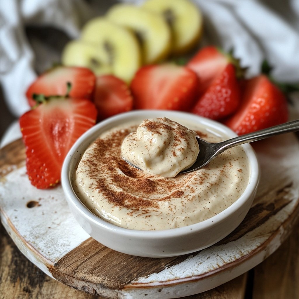 Cinnamon Yogurt Fruit Dip